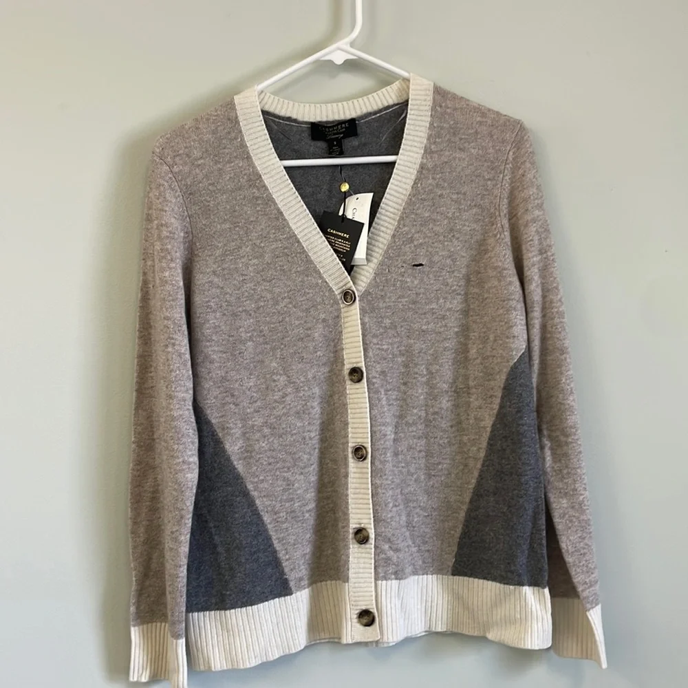 Charter Club Luxury Cashmere Sweater and Cashmere Scarf Cashmere Fabric Set - Picture 1 of 12